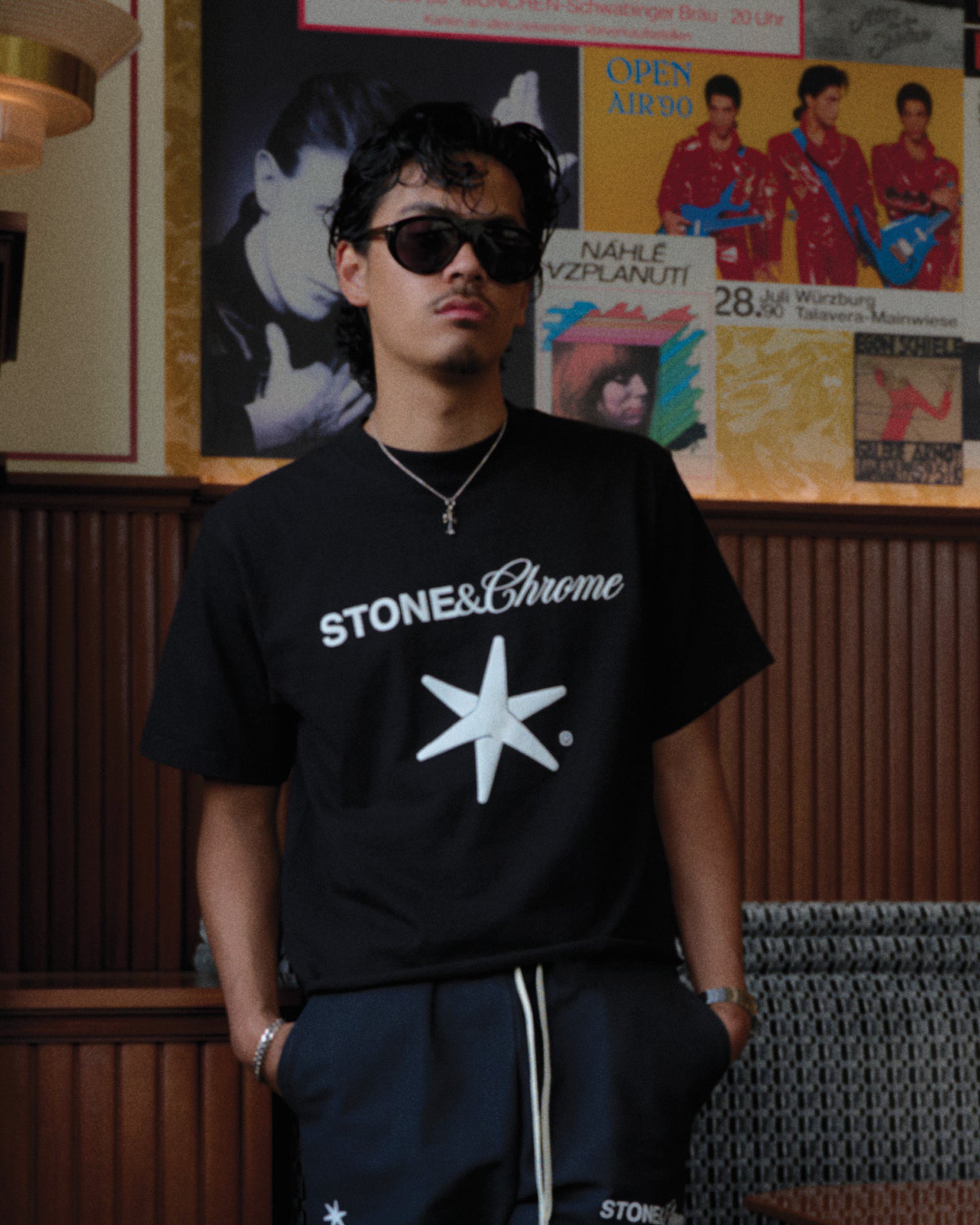 Logo Crop Shirt - Black