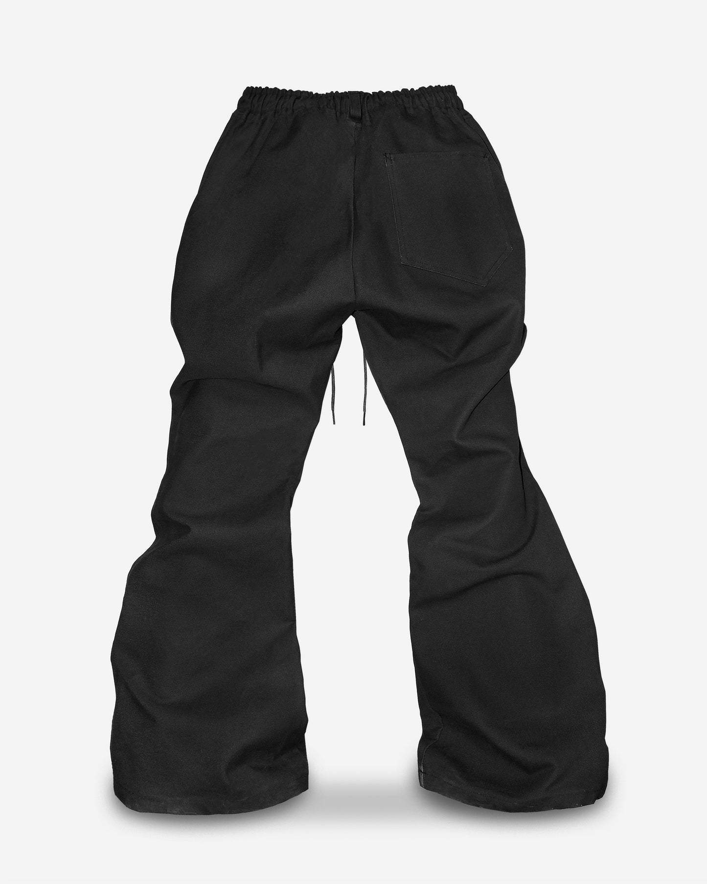 Star Flared Pants - Black