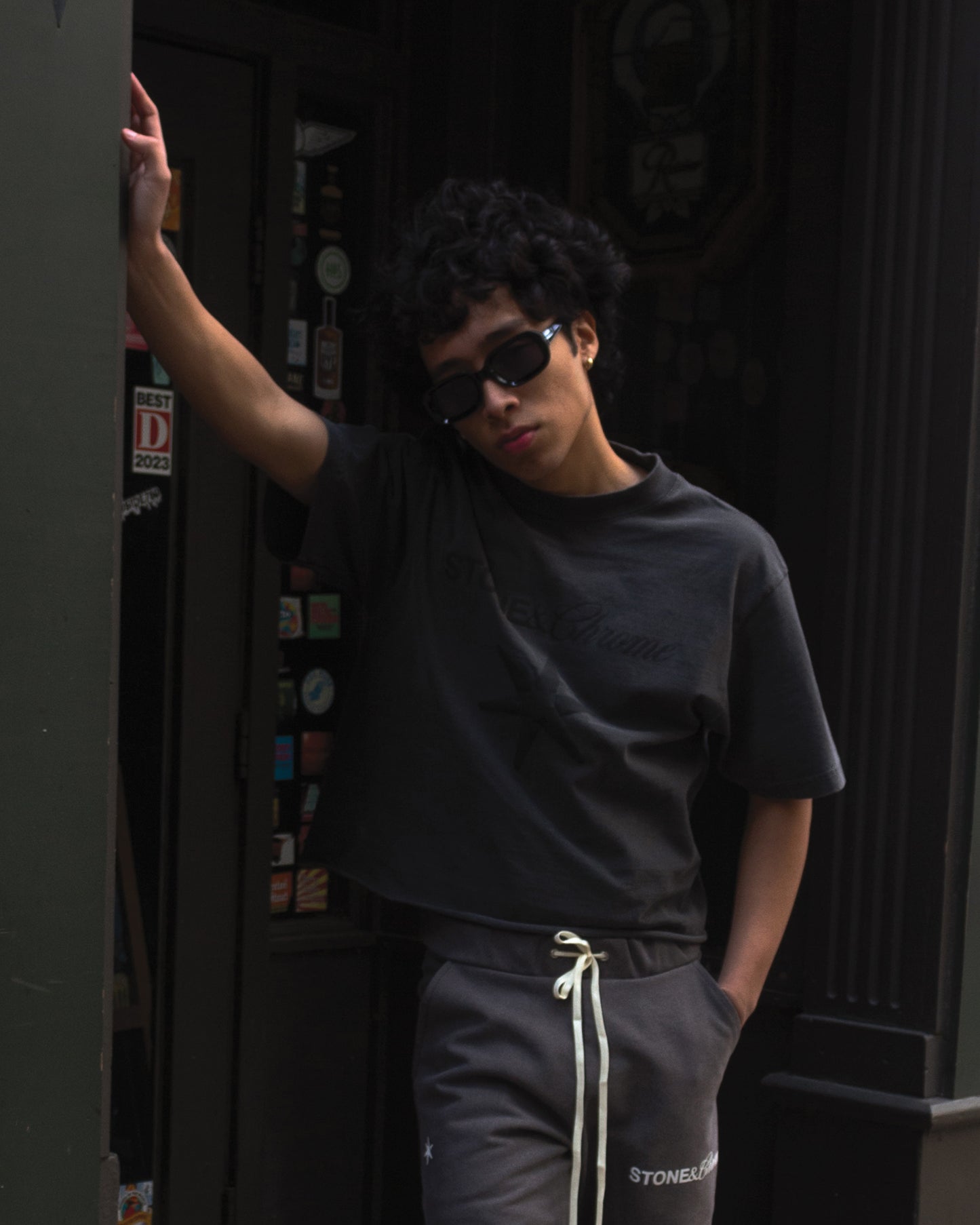 Logo Crop Shirt - Vintage Gray