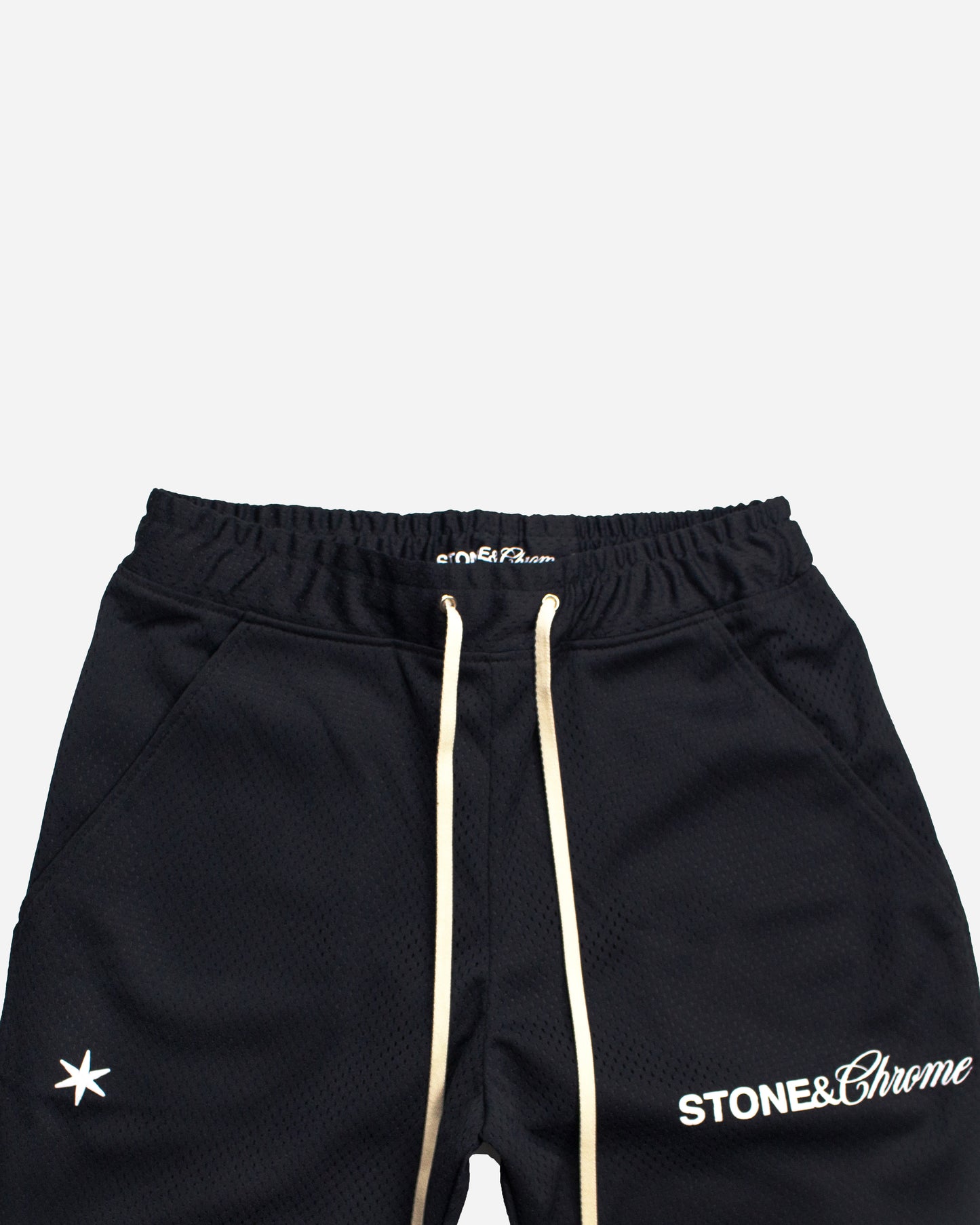 Stacked Flared Pants V.2 - Black Mesh