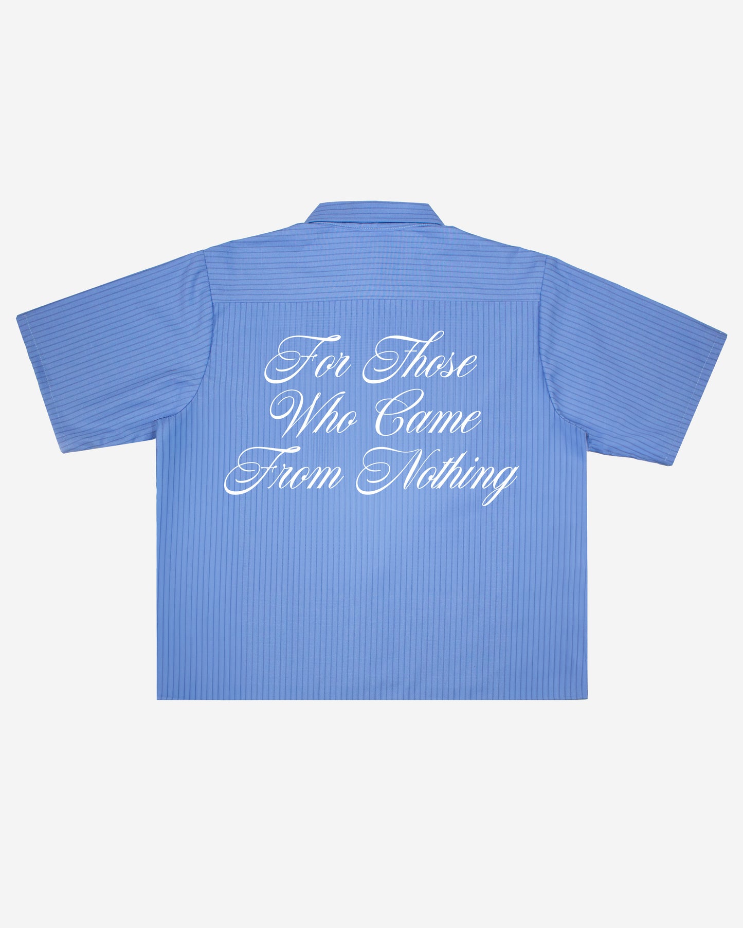 Persevere Button Up - Blue Stripe
