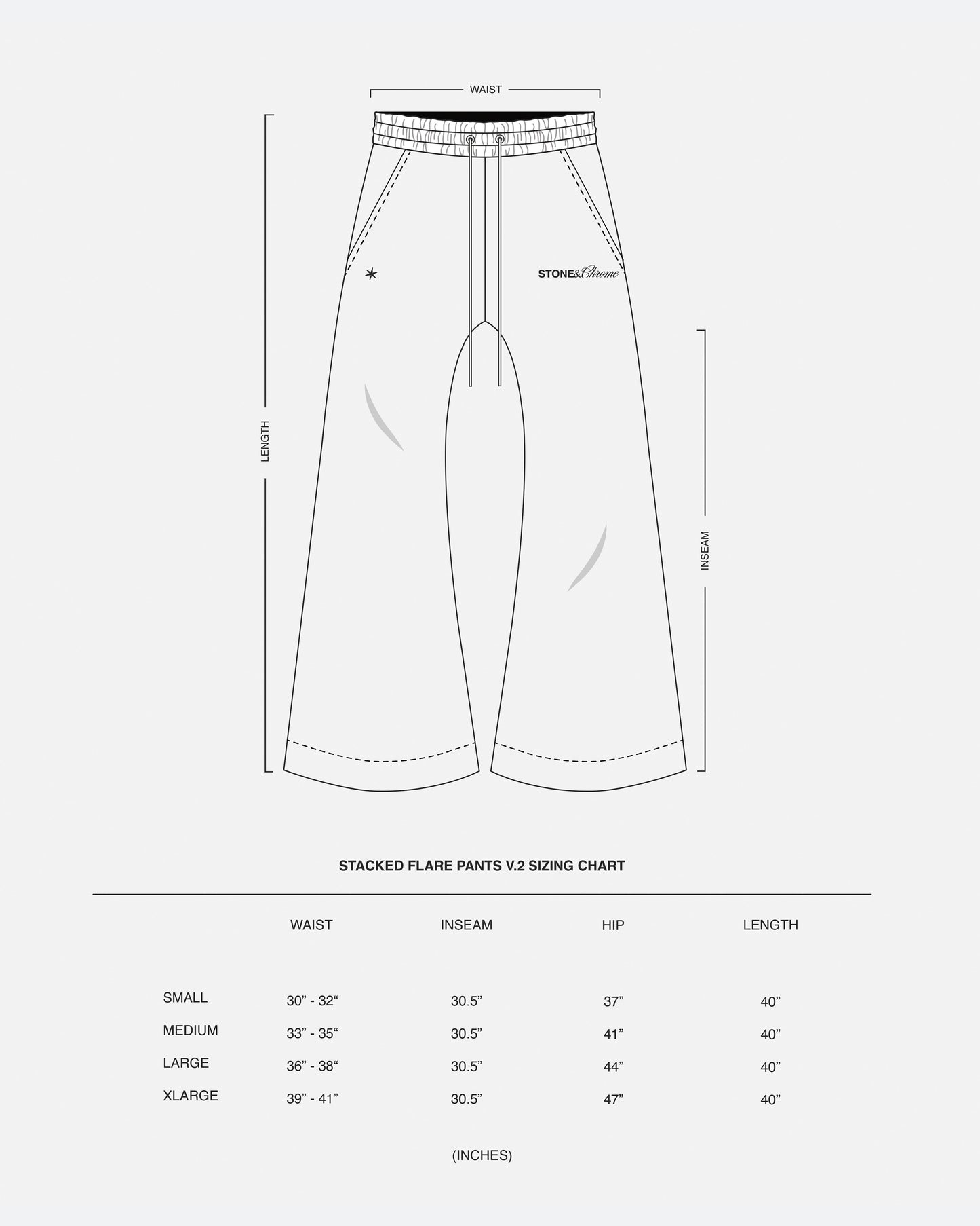Stacked Flared Pants V.2 - Black Mesh