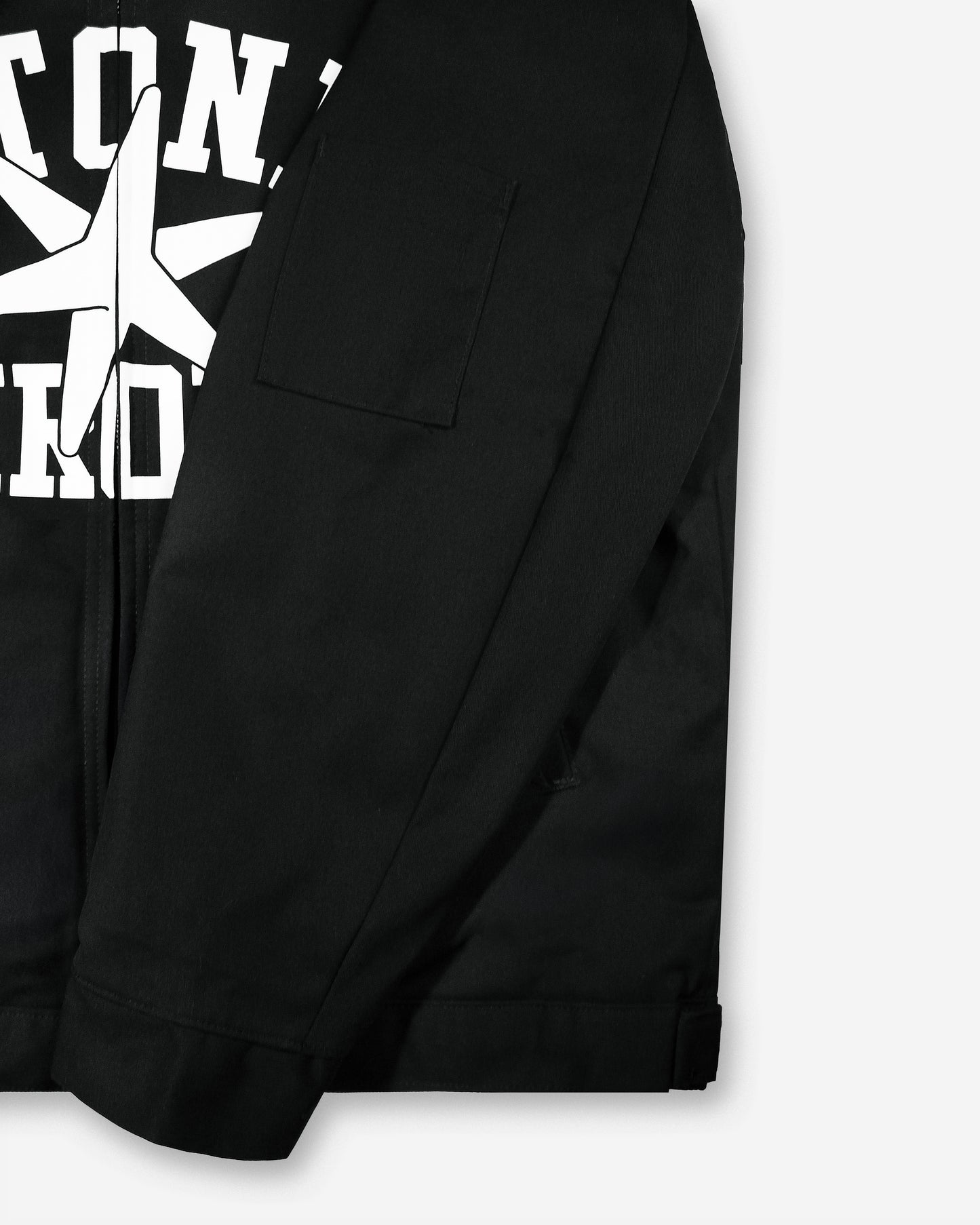 Varsity Worker Jacket - Black