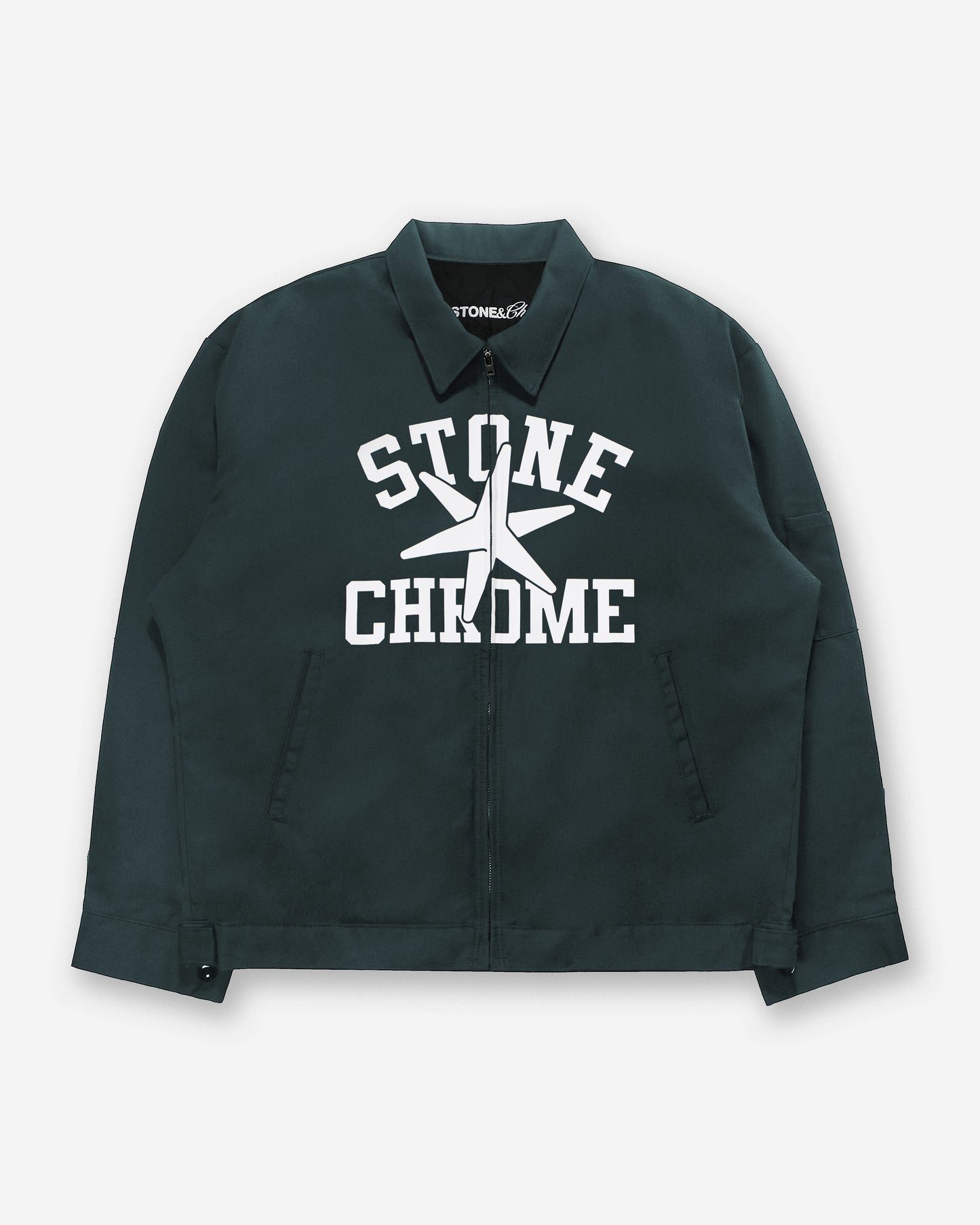 Varsity Worker Jacket - Spruce Green