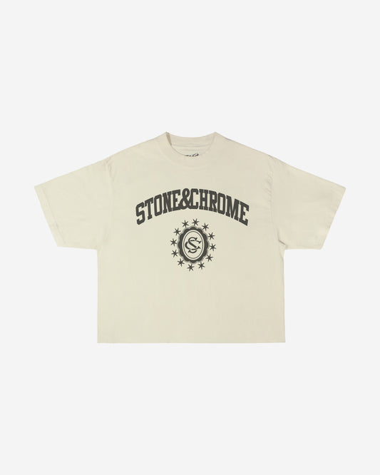 Crest Crop Shirt - Cream