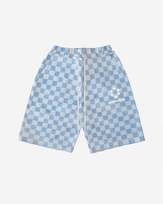 Wide Jorts - Light Checkered