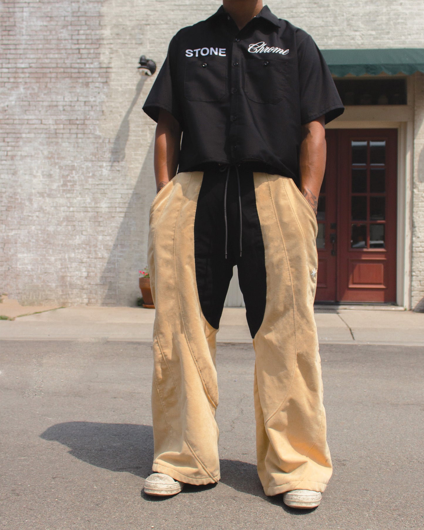 Saddle Wide Pants - Canary